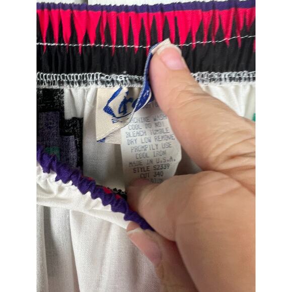 Vintage 80s Western Circle T Marilyn Lenox Boho White Blouse and Skirt Set Med - Picture 8 of 9